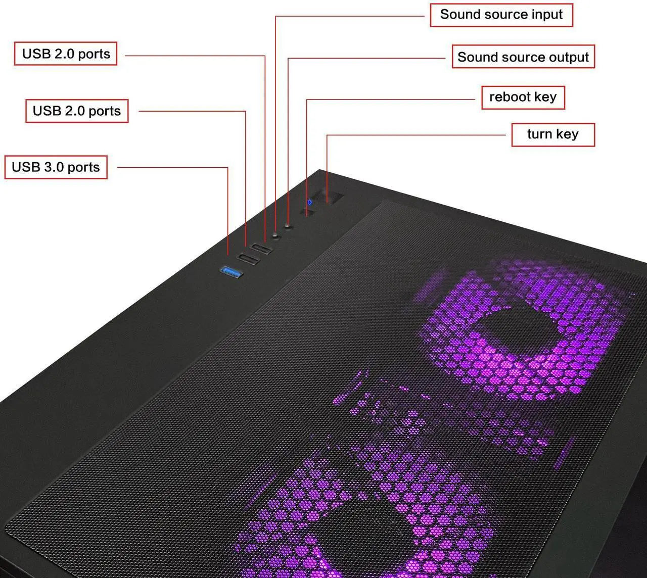 AOACE Gaming PC Desktop INTEL Core i5 14400F 2.5 GHz, NVIDIA RTX 5060 8G DLSS 4, 32GB DDR4 RAM 3200MHz,1TB NVMe PCIe4.0, Wi-Fi6E, Game Design Office console,Sea View Room,Windows 11 Home 64-bit