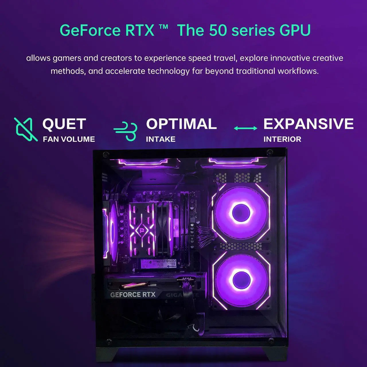 AOACE Gaming PC Desktop INTEL Core i5 14400F 2.5 GHz, NVIDIA RTX 5060 8G DLSS 4, 32GB DDR4 RAM 3200MHz,1TB NVMe PCIe4.0, Wi-Fi6E, Game Design Office console,Sea View Room,Windows 11 Home 64-bit